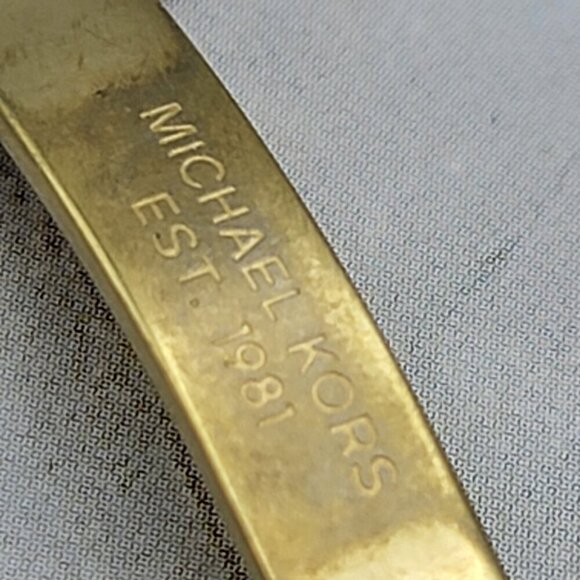 Michael Kors Logo Bar Chain Slider Bracelet Gold-Tone OS - Picture 8 of 13